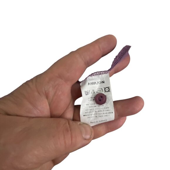 Big Dart Womens Button-Up Long Sleeve Shirt Purple Sz 12 Office Career Corp Core - Picture 6 of 11